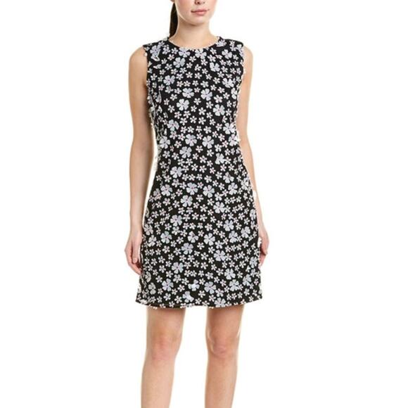 Karl Lagerfeld 3D Floral-Applique Sheath Dress - Picture 1 of 7